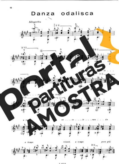 Francisco Tárrega  partitura para Violão