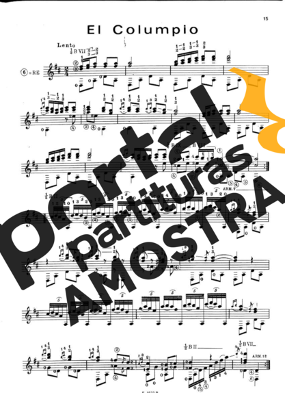 Francisco Tárrega  partitura para Violão