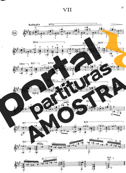 Francisco Tárrega  partitura para Violão