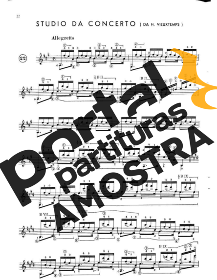 Francisco Tárrega  partitura para Violão
