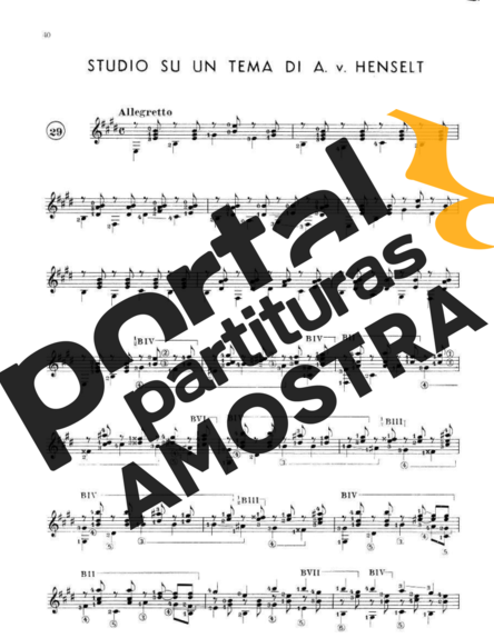 Francisco Tárrega  partitura para Violão