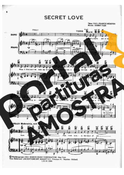 Frank Sinatra  partitura para Piano