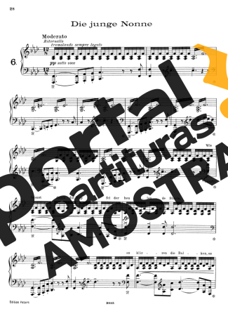 Franz Liszt 12 Lieder Von Franz Schubert Nº06 S.558 partitura para Piano