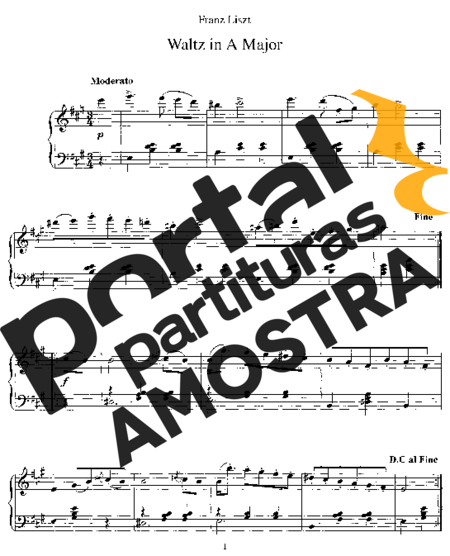 Franz Liszt  partitura para Piano