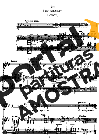 Franz Liszt 3 Sonetti Del Petrarca S.270 partitura para Piano