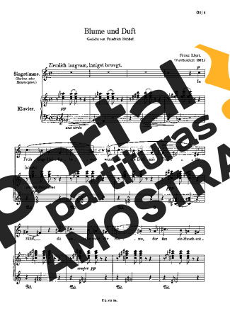 Franz Liszt  partitura para Piano