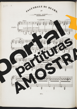 Franz Liszt Chanson Du Béarn S.236 2 partitura para Piano