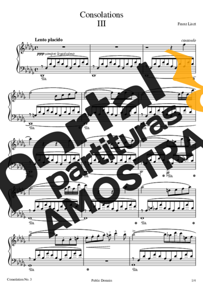 Franz Liszt  partitura para Piano