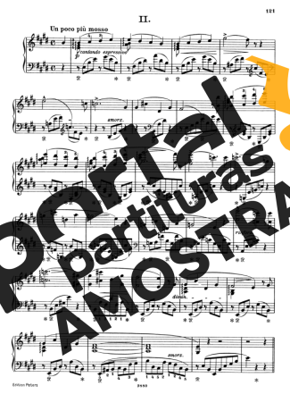 Franz Liszt Consolations S.172 II partitura para Piano