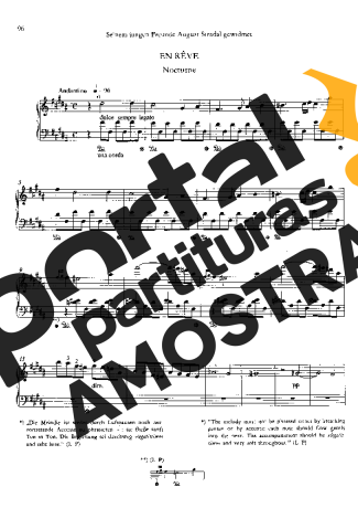 Franz Liszt En Rêve S.207 partitura para Piano