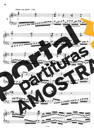 Franz Liszt Étude En Douze Exercices S.136 Nº08 partitura para Piano
