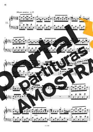 Franz Liszt Étude En Douze Exercices S.136 Nº11 partitura para Piano