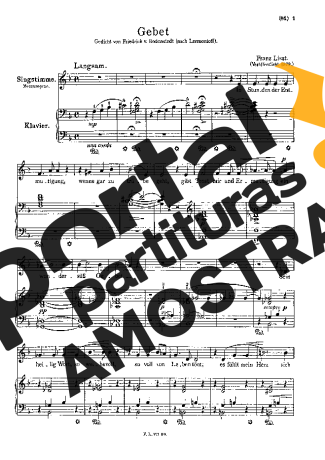 Franz Liszt  partitura para Piano