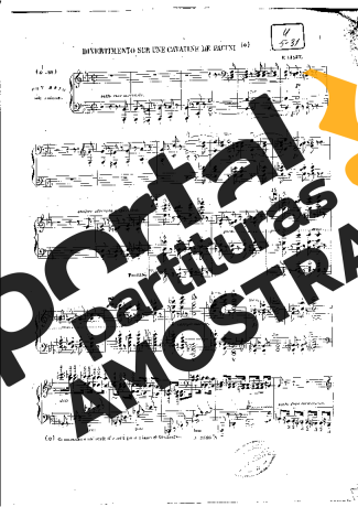 Franz Liszt Grande Fantaisie Sur Des Motifs De Niobe S.419 partitura para Piano