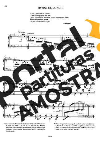 Franz Liszt Hymne De La Nuit S.173a 1 partitura para Piano