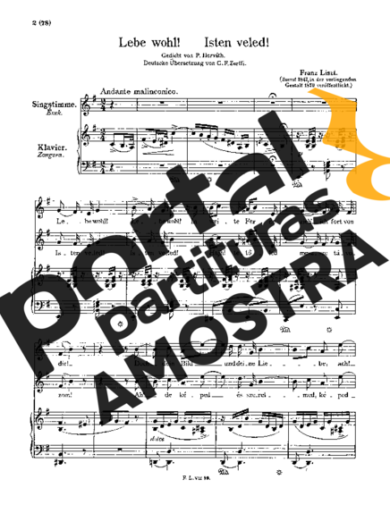 Franz Liszt  partitura para Piano