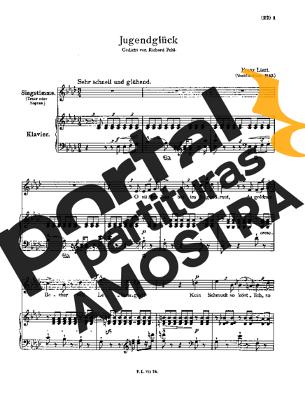 Franz Liszt  partitura para Piano