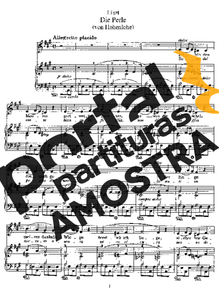 Franz Liszt  partitura para Piano