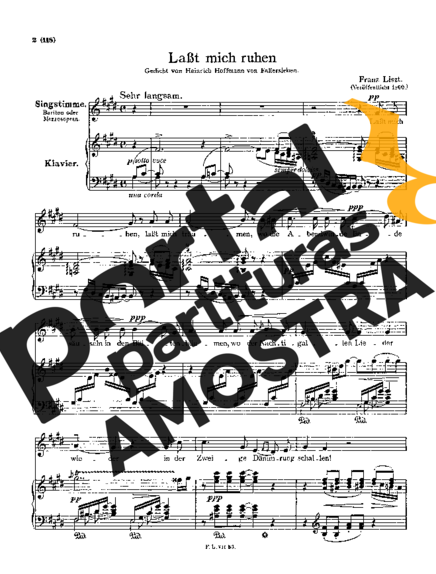 Franz Liszt  partitura para Piano