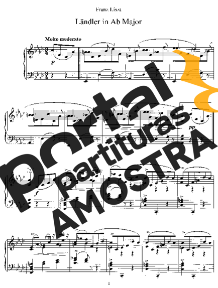 Franz Liszt  partitura para Piano