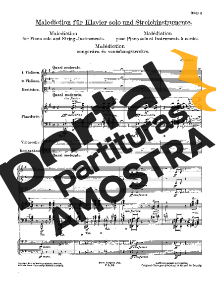 Franz Liszt  partitura para Piano