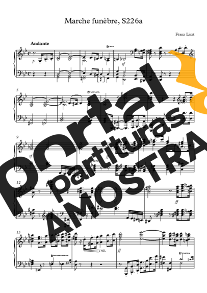 Franz Liszt  partitura para Piano