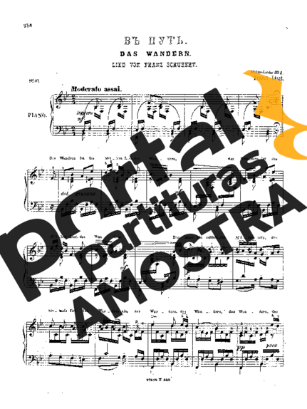 Franz Liszt Müllerlieder Von Franz Schubert S.565 partitura para Piano