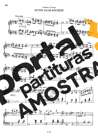 Franz Liszt Petite Valse Favorite partitura para Piano