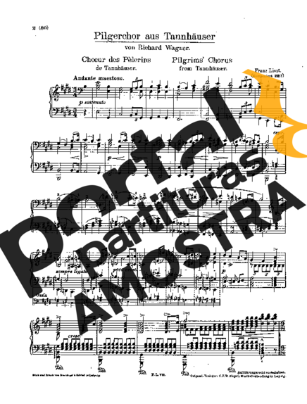 Franz Liszt  partitura para Piano