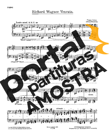 Franz Liszt  partitura para Piano