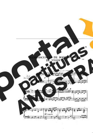 Franz Liszt Réminiscences De Boccanegra S.438 partitura para Piano