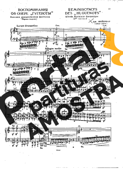 Franz Liszt  partitura para Piano