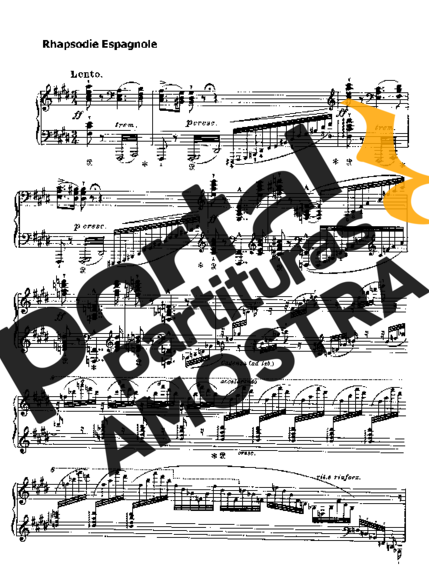 Franz Liszt  partitura para Piano