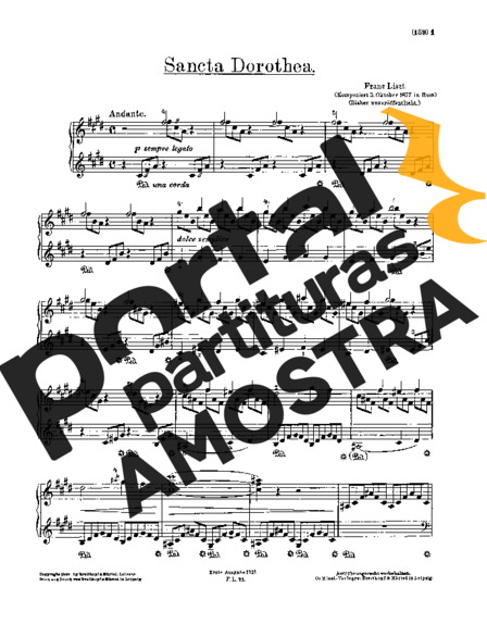 Franz Liszt  partitura para Piano