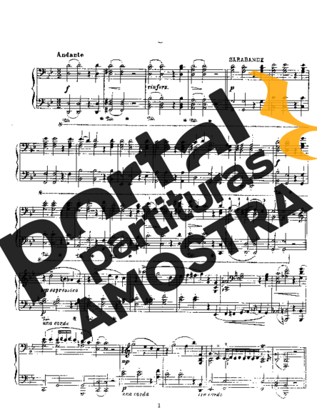 Franz Liszt Sarabande Und Chaconne Aus Dem Singspiel Almira S.181 partitura para Piano