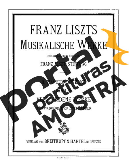 Franz Liszt  partitura para Piano