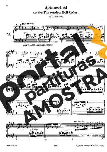 Franz Liszt  partitura para Piano