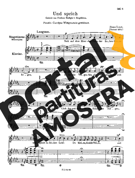 Franz Liszt  partitura para Piano