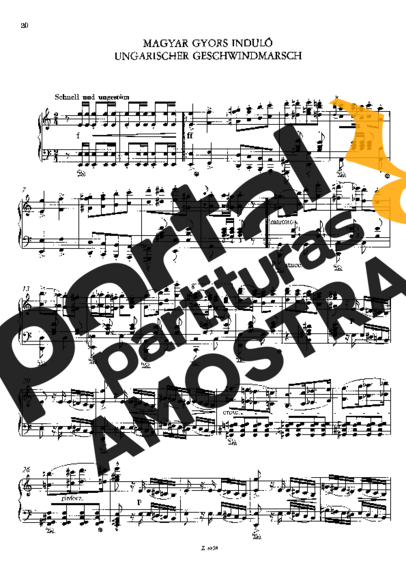 Franz Liszt  partitura para Piano