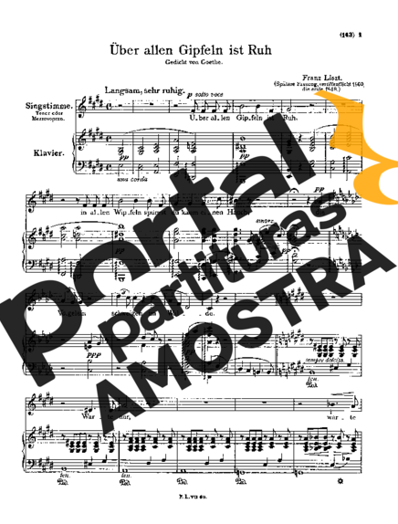 Franz Liszt  partitura para Piano