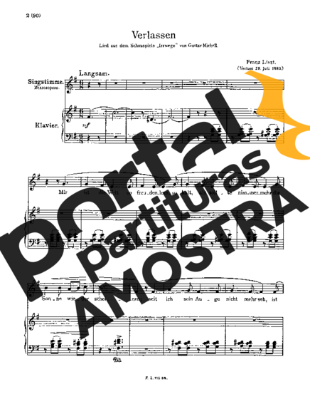 Franz Liszt  partitura para Piano