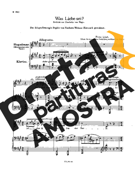 Franz Liszt  partitura para Piano