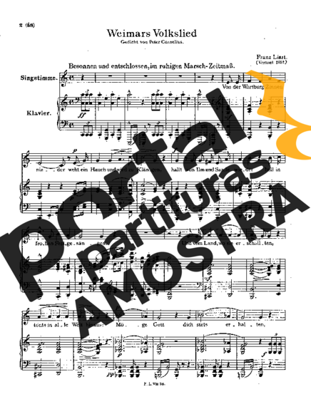 Franz Liszt  partitura para Piano