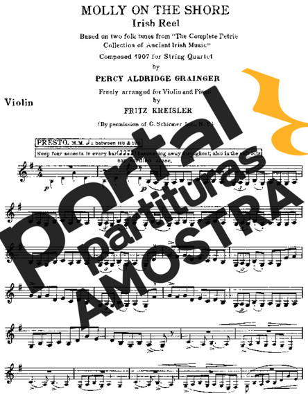 Fritz Kreisler  partitura para Violino