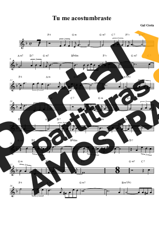 Gal Costa  partitura para Clarinete (Bb)