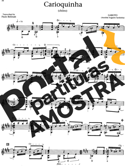 Garoto  partitura para Violão