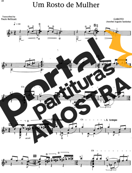 Garoto  partitura para Violão