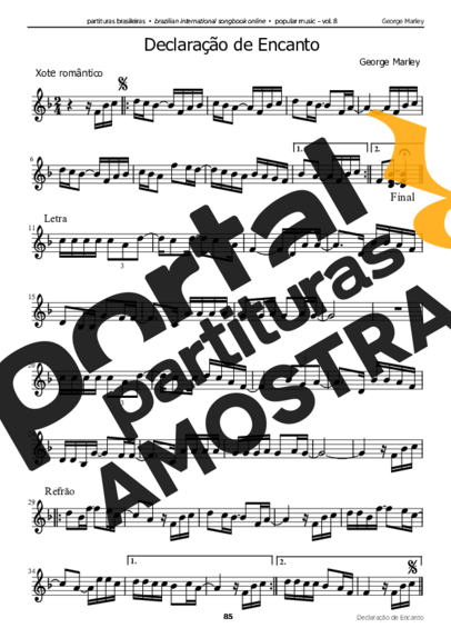 George Marley Declaração De Encanto partitura para Acordeon