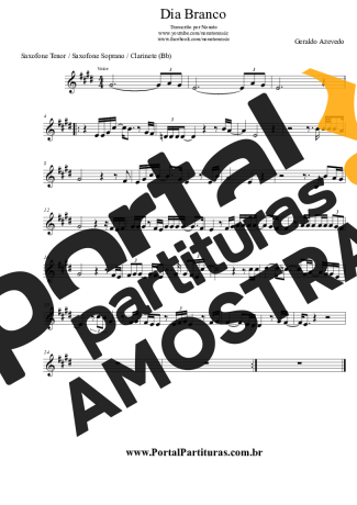 Geraldo de Azevedo  partitura para Clarinete (Bb)