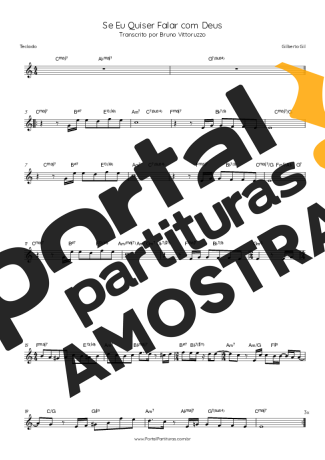 Gilberto Gil  partitura para Teclado